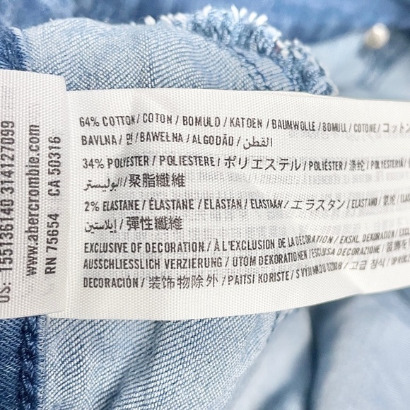 Abercrombie & Fitch Super Stretch Jean Leggings Light Wash Jeggings Size 2S - Picture 5 of 6